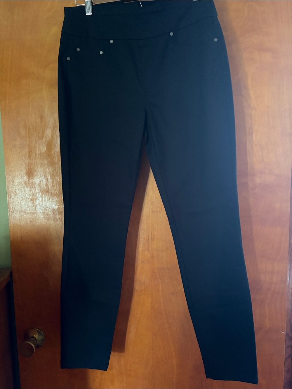 Tribal Straight-Leg Pants in Black